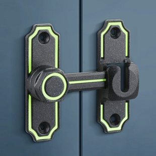 免打孔厕所门锁家用通用型门栓推拉门锁扣室内锁具卫生间浴室门扣