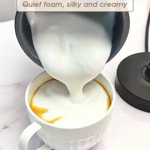 家用打奶器打泡机奶泡器壶冷热搅拌热奶杯 转速磁悬电动式