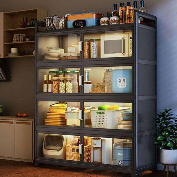 厨房餐边柜子储物橱柜家用置物现代简约收纳多功能简易农村茶碗柜,商业/办公家具,办公茶水柜,淘宝优惠券,粉丝福利购,淘宝优惠卷