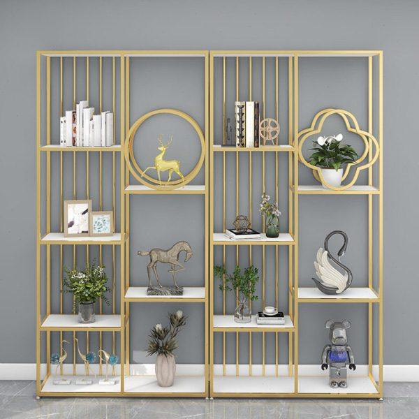 北欧铁艺公室隔断置物架茶具博古架展示柜多阁收纳层架多层书,收纳整理,书桌收纳置物架,淘宝优惠券,粉丝福利购,淘宝优惠卷