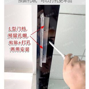 无框外开反房门器器防风弹簧限推限位开开门片门阻固定档门玻璃门