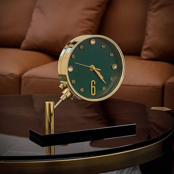 时尚轻奢金属座钟现简约桌面台式摆件创意时钟客厅摆放座钟,家居饰品,台钟/闹钟,淘宝优惠券,粉丝福利购,淘宝优惠卷