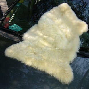 张真羊皮羊皮型一体单毛垫地垫羊皮烫 家居装饰 飘窗毯沙发椅长毛