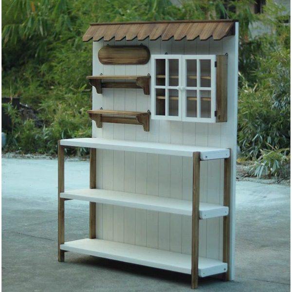 户外做旧实木园艺台桌子花园阳台收纳台防腐木花架置物架,家居饰品,户外/庭院摆件,淘宝优惠券,粉丝福利购,淘宝优惠卷