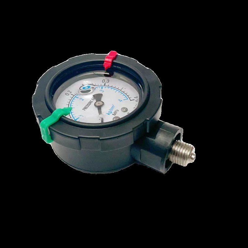 不锈钢耐震压力表Y60/100mm水压表油压表耐酸碱防腐包塑抗震表头图片