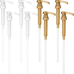 跨境热销款 28牙定量压头果露咖啡糖浆挤压泵奶茶果酱糖浆专用泵头