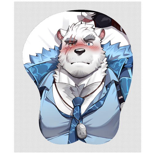 原创-福瑞furry兽人鼠标垫定制肌肉立体3d硅胶龙脉R-西格巴尔迪