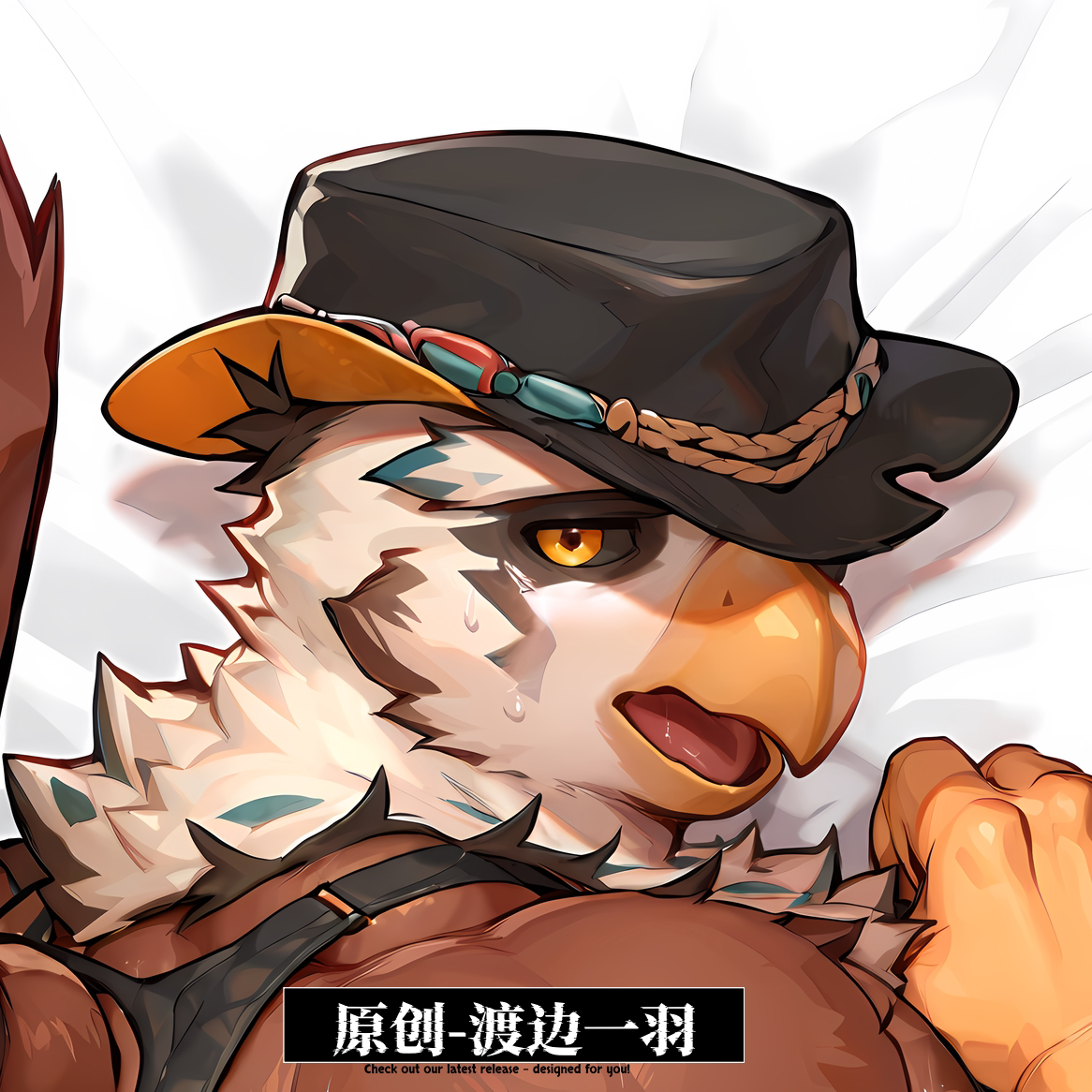 原创-等身抱枕芯套定制胸腹肌帅哥XXL-渡边一羽大长条枕头二次元