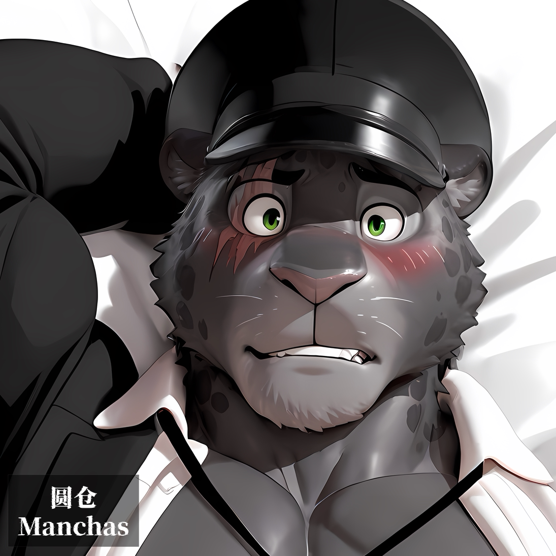 原创-福瑞furry等身抱枕芯套定制胸腹肌人形疯狂动物城Manchas