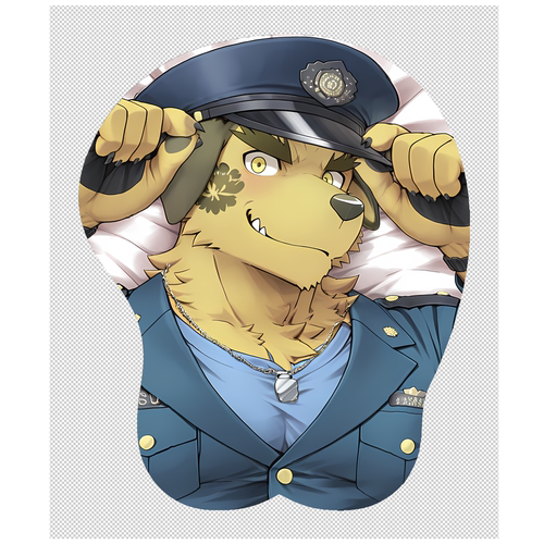 原创-福瑞furry兽人鼠标垫定制肌肉立体3d东京放课后信道二次元