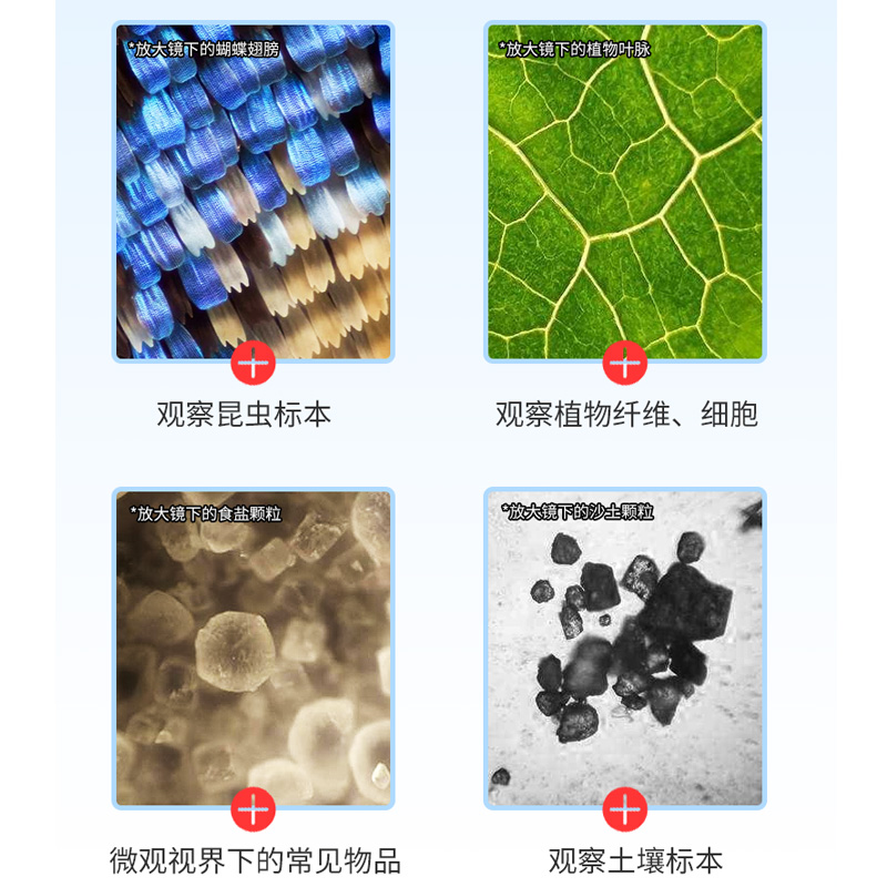 400倍500倍放大镜带led灯高清显微镜便携式古玩珠宝玉石鉴定工具