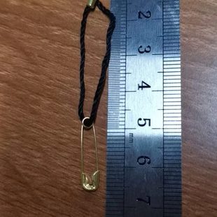 别针手穿吊牌绳吊粒吊绳别针线扣供应现货铜质铁金属扣针 长促短款