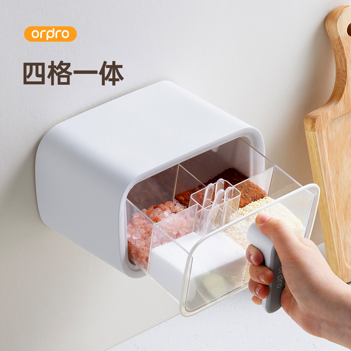 巧小匠厨房多格一体收纳调料瓶图片