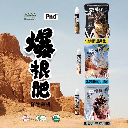 pnd maya联名块根龙舌兰棒槌植物液体浓缩有机肥矿物质营养液爆根