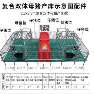 厂家供应母猪产床复合双体母猪产床加厚母猪产床
