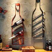 创意壁挂墙壁挂餐厅红酒架家居品loft复古墙上挂件酒吧墙面装 饰饰