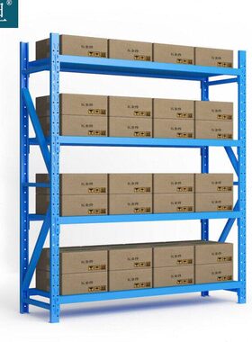 知旦货架轻型蓝色2000*2000*400mm仓库货架仓储库房超市货架HQ-20
