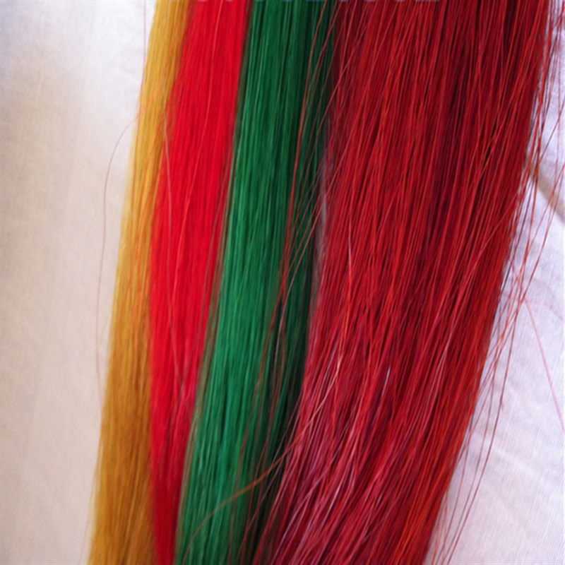 源头厂家销售各种长度颜色马X毛染色马尾