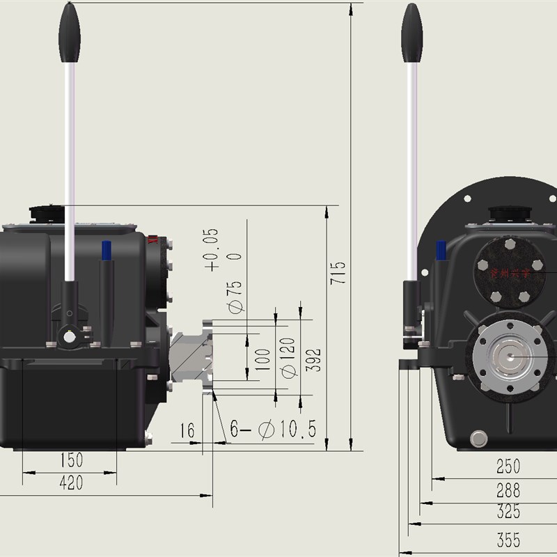 到家16型船用齿轮箱06波牙变速减速机离合器倒正锚机前进后退