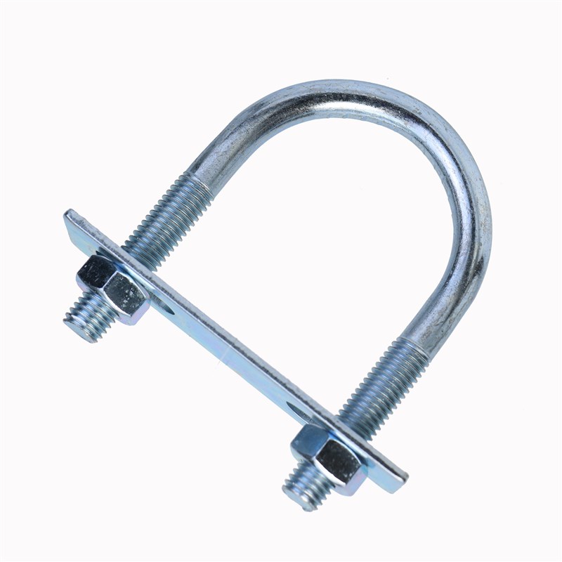 M16加挡板国标碳钢镀锌型螺栓型螺I丝型卡扣型管卡固定夹抱箍