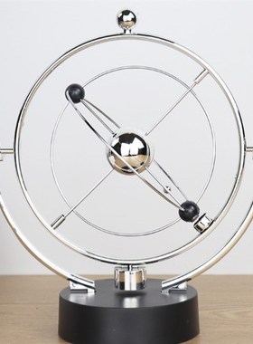 创意牛顿摆球永动机撞球碰碰球混沌摆件摇摆器办公桌面装饰品大号