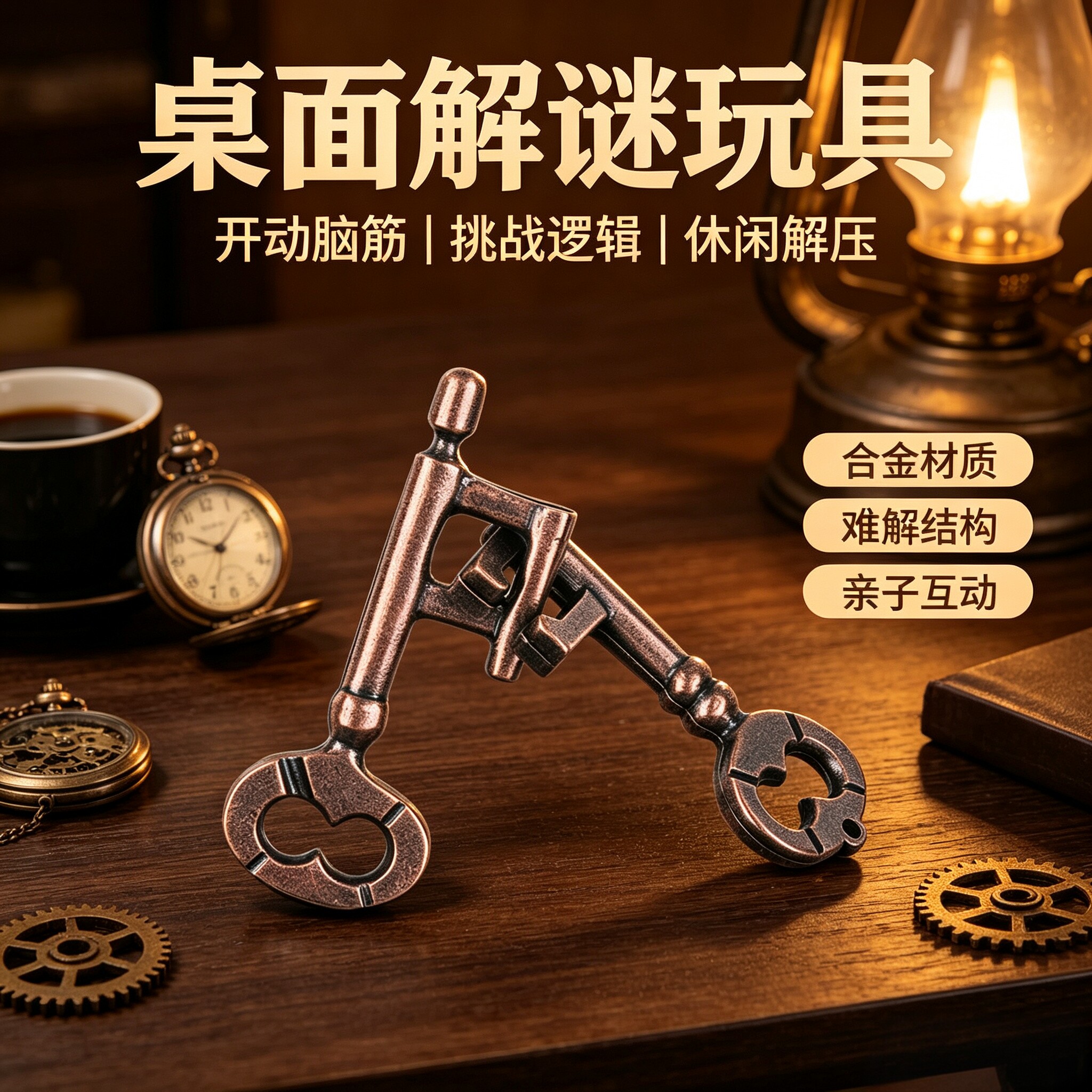 魔锁鲁班锁高难度解谜抗压益智