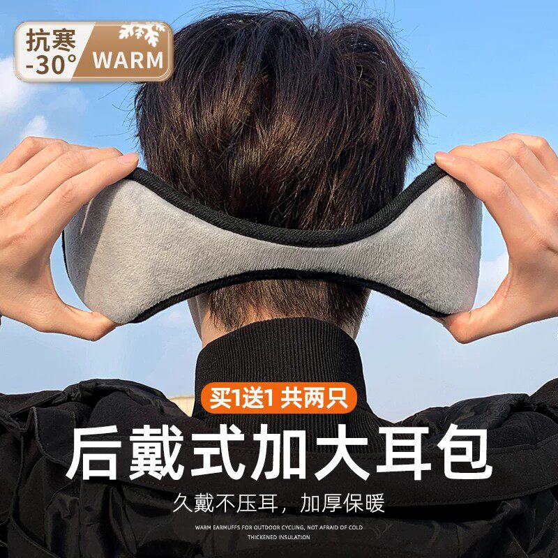 冬季加绒保暖防风骑行耳套