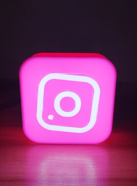 小钰111102定制网红爆款短视频氛围装饰霓虹灯气氛展示发光灯箱