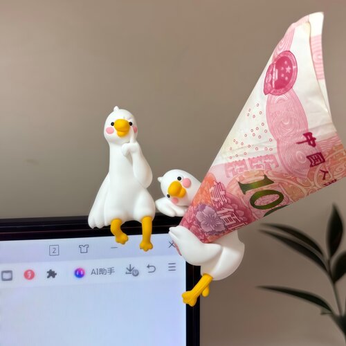 好累鸭~上班摆烂鸭子摆件