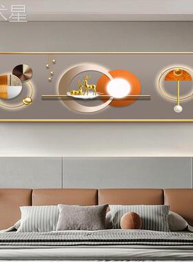 室床头沙装饰画主卧壁画现代简客厅发墙画yw67760轻奢卧房间背约