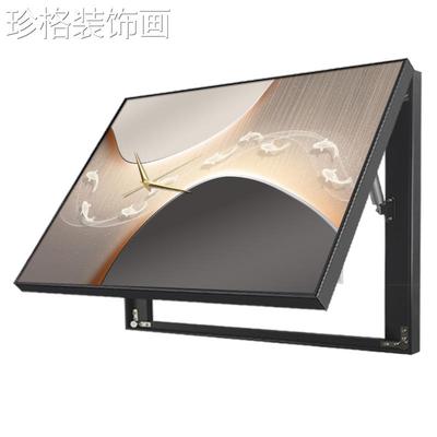 现轻奢鱼图电表箱FXXL3-00装饰画简代约抽象术配电箱挂画艺餐厅遮