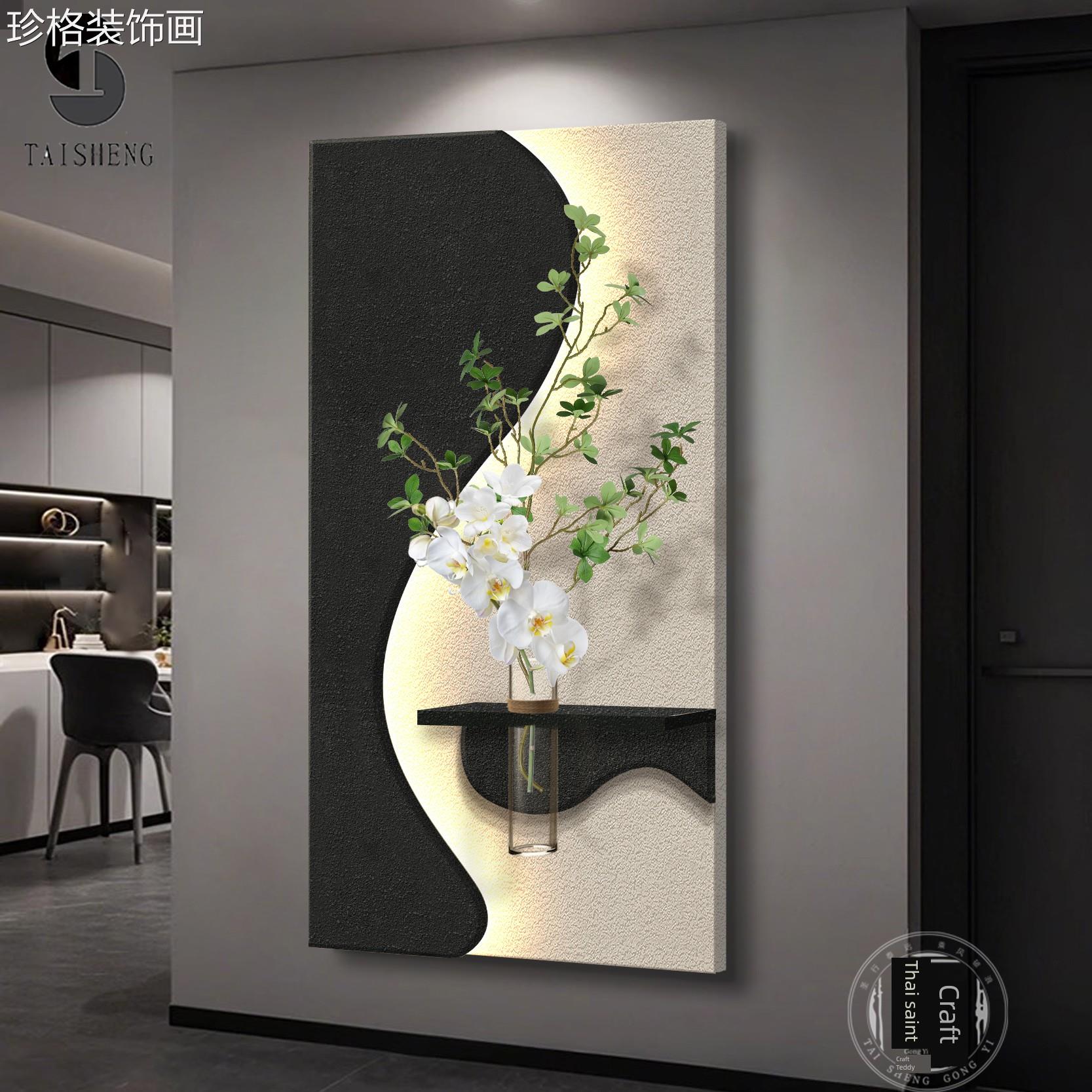 白639简单培绿色物入植口门入口装饰黑画砂岩双水层光发光走廊过图片