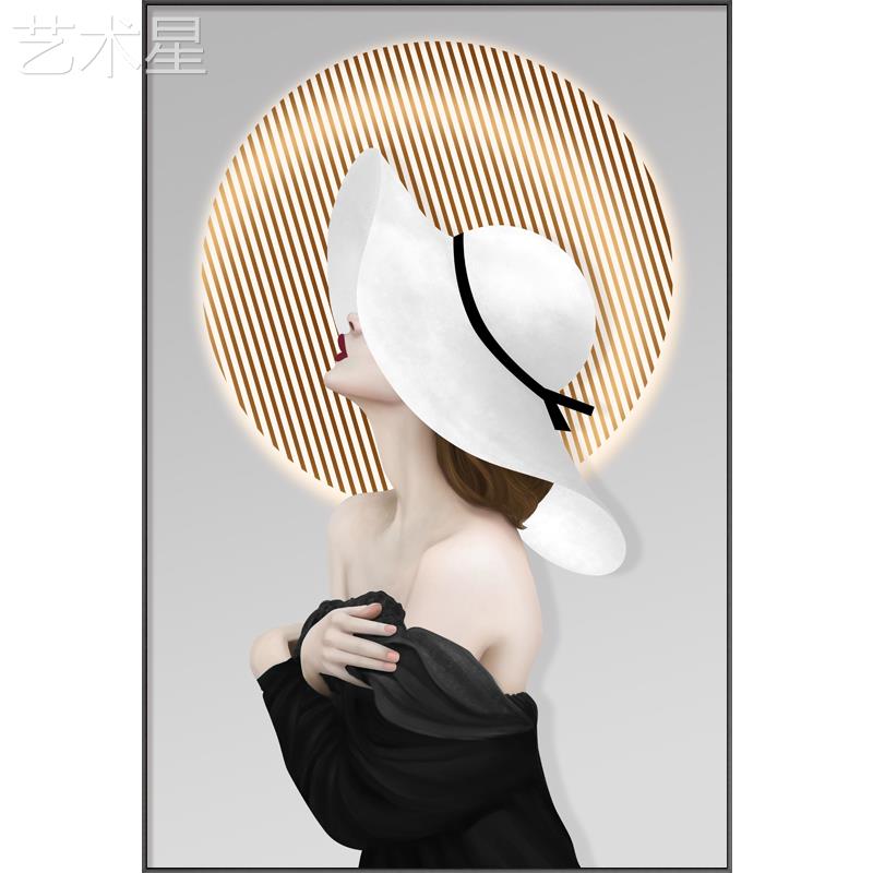 现代轻人物玄装211饰画高档尽衣帽间挂画走奢廊过道头楼梯转角壁