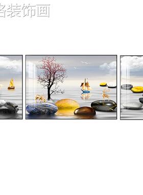 现代简约客厅沙发0背景墙装饰画挂西画轻奢大202272气墙新款三222