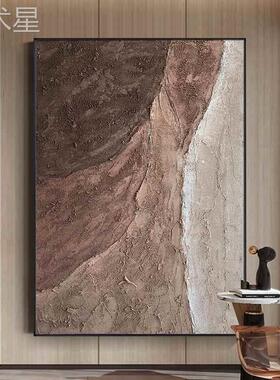 侘yw33540寂风关玄装饰画大芬画村画客厅沙发背景墙挂抽象中古油