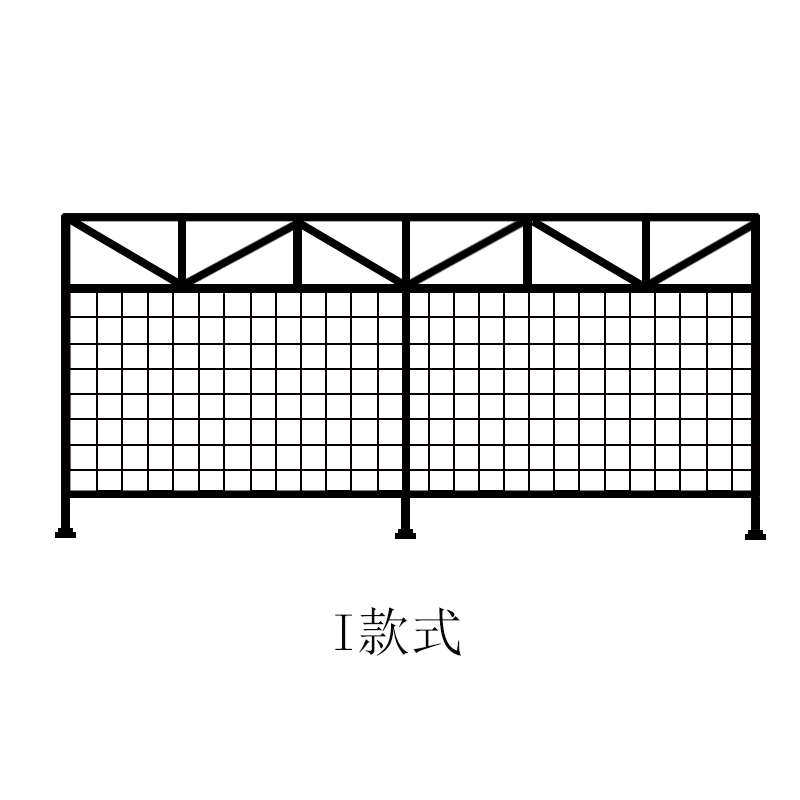 工业风铁艺镂空隔断健身房私教区隔离护栏餐厅卡座矮隔断装饰屏风