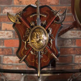 罗马装饰品KTV甲墙壁剑盔剑配壁饰墙饰古酒吧仿古盾牌壁挂盾