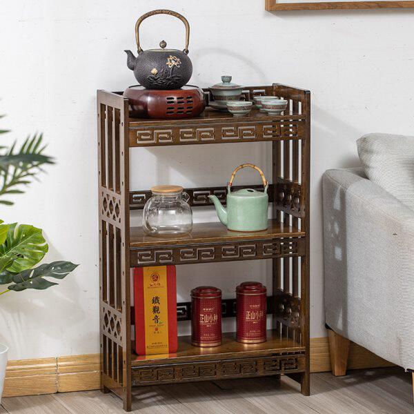 茶叶罐收纳架放简易多层柜茶叶小型的茶具茶室家具架子置物架茶壶