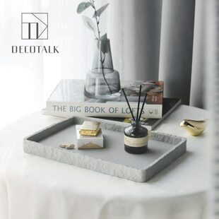 浴室配饰摆件拍摄道具样板间底座托盘盘浴具Talk置物o Dec砂岩