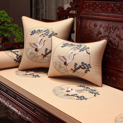 新中式红木沙发垫实木家具坐垫加厚座垫罗汉床五件套定制乳胶垫子,居家布艺,沙发垫,淘宝优惠券,粉丝福利购,淘宝优惠卷