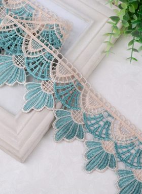 窗帘花边水溶边树叶边沙发配饰辅料装饰边宽边抱枕边绣花边S-086