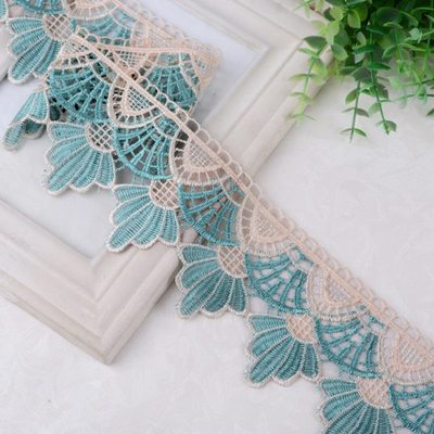 窗帘花边水溶边树叶边沙发配饰辅料装饰边宽边抱枕边绣花边S-086