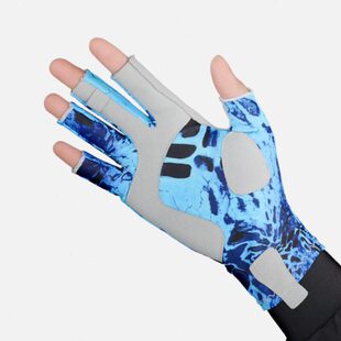 aK手套抓st防晒五露防滑指in透气钓鱼专业K垂钓用品路亚鱼g手套男