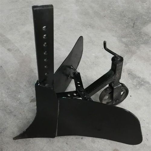 加厚开沟犁微耕机通用翻土豁地培土带轮E可调宽度20-40CM微耕机配