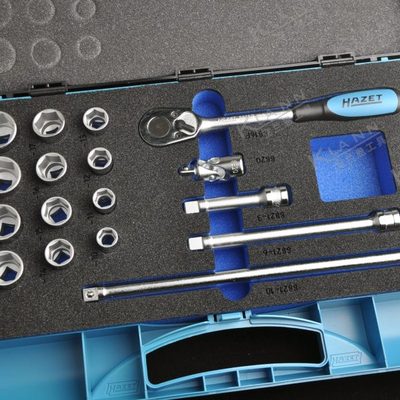 德国HAZET六角套筒17件组套 中飞快板 880/17 高端汽修汽保工具
