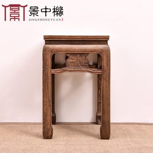 红木家具鸡翅木茶几小桌子中式仿古小茶桌置物架实木沙发角几边几