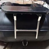 支架前流操前架皮划艇橡皮艇加厚安装 推平板平漂不锈钢马达冲锋舟