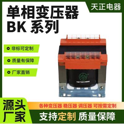 广州天正单相控制变压器BK-63VA100VA200VA300VA400VA500VA380V6V