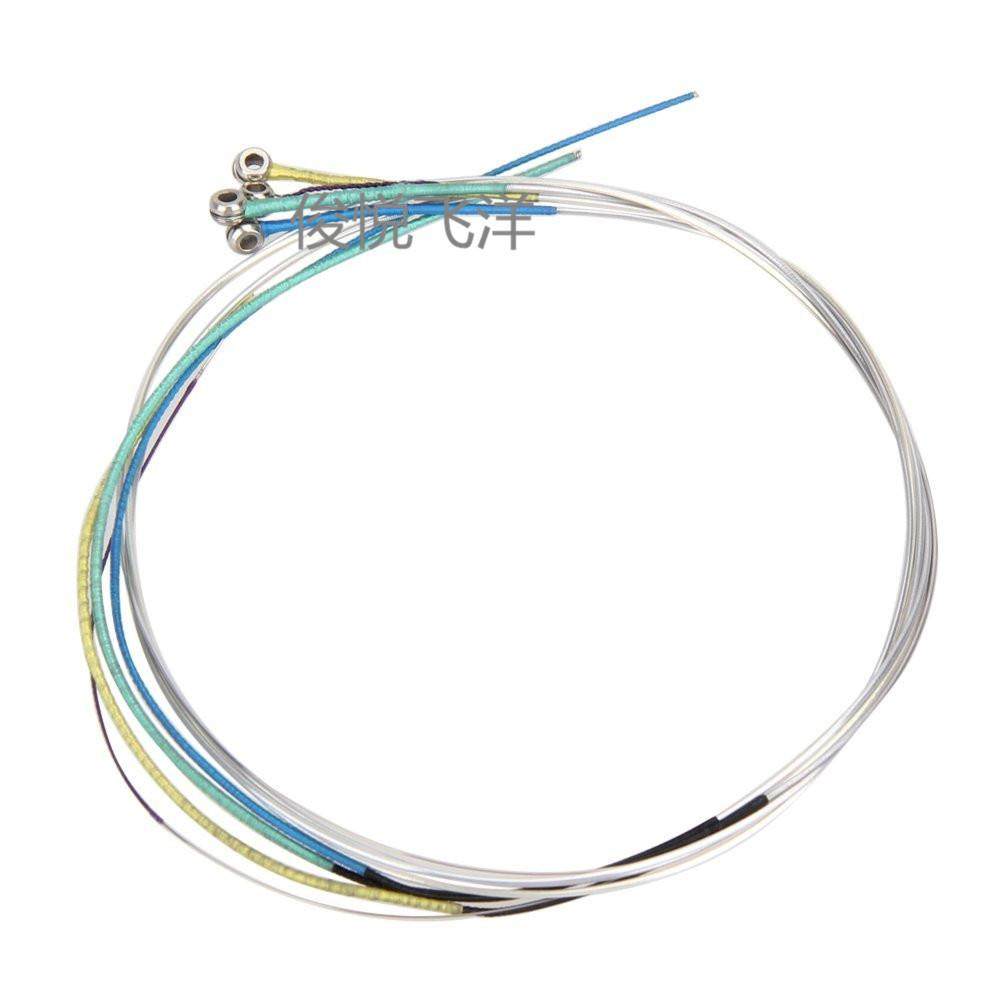 小提琴琴弦4/4彩色缠绒银合金丝小提琴琴弦呢哝弦