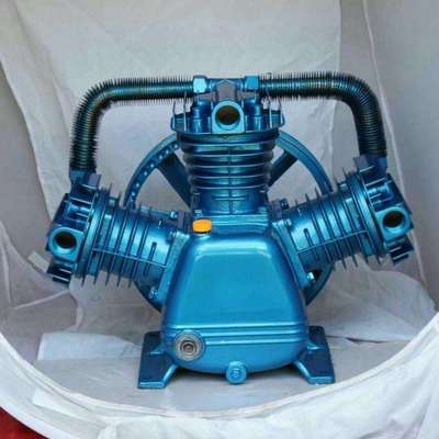 通用型空压机机头三缸捷豹气泵泵头压缩机配件高压机头0.9-80.36